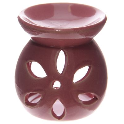 Pink Simple Flower Cut Oil Burner